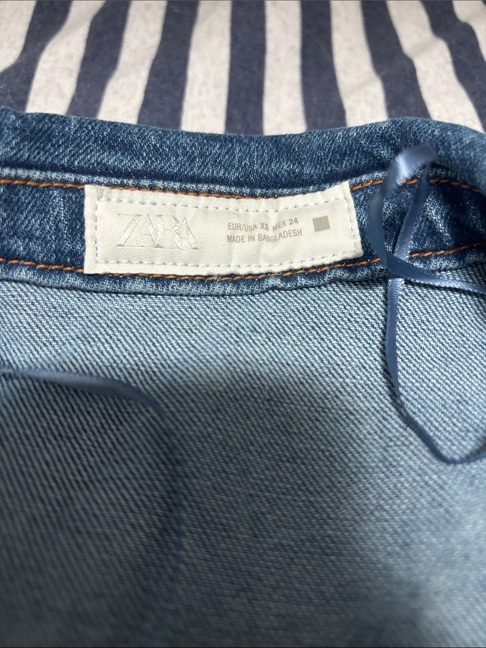 Zara Denim Button-Front Womens Dress XS - Picture 2 of 9